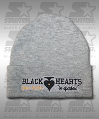 Dee + Ricky Black Hearts Cuffed Knit